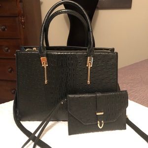 Purse with matching wristlet.